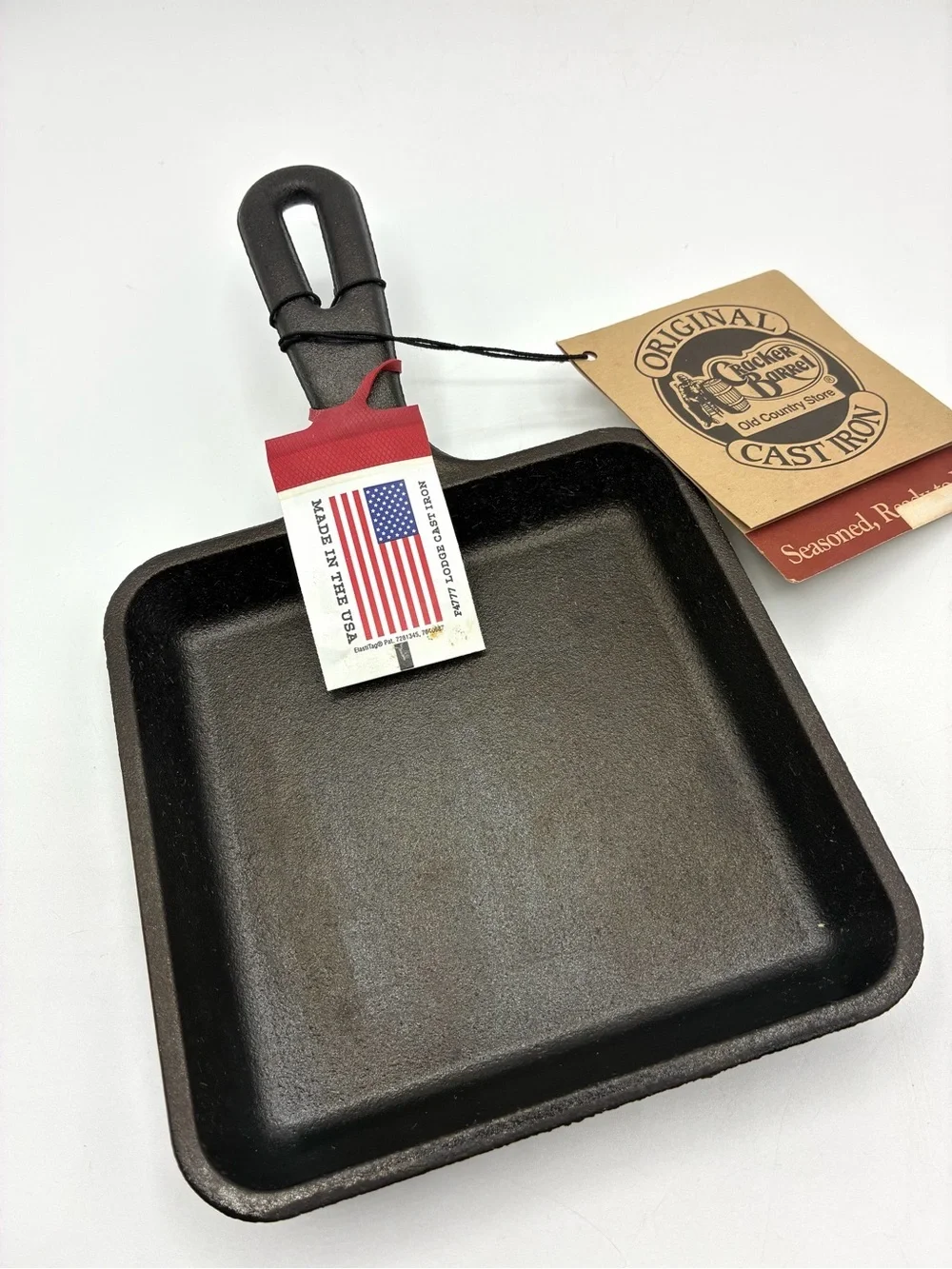 Cracker Barrel Mini Cast Iron Square Skillet 5.5” Pan New Made USA